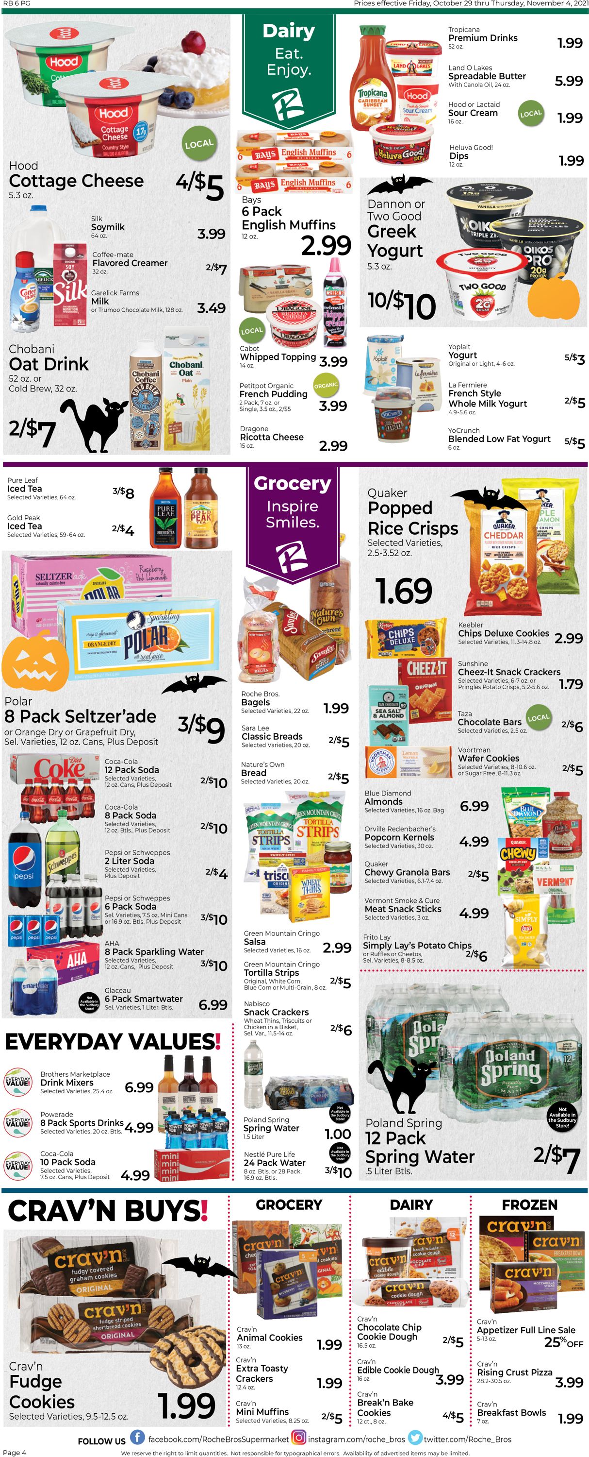 Roche Bros. Supermarkets Ad from 10/29/2021