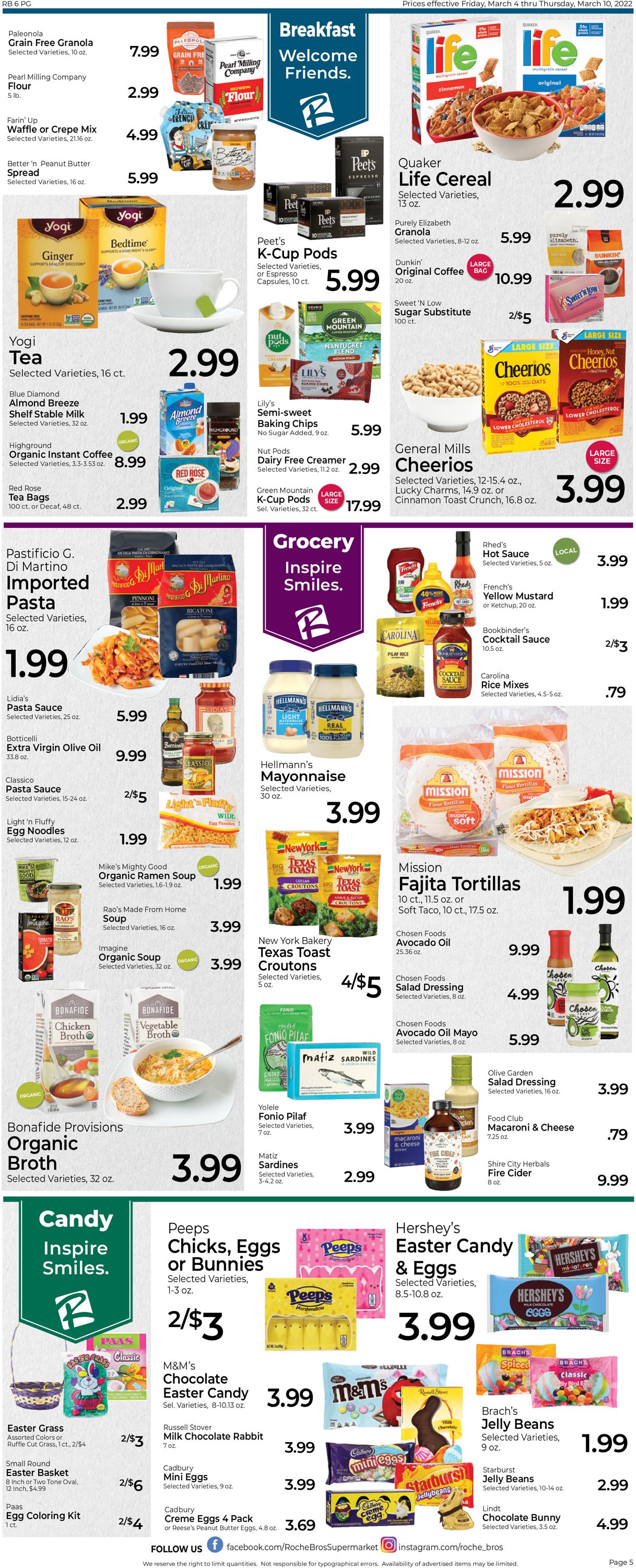 Roche Bros. Supermarkets Ad from 03/04/2022