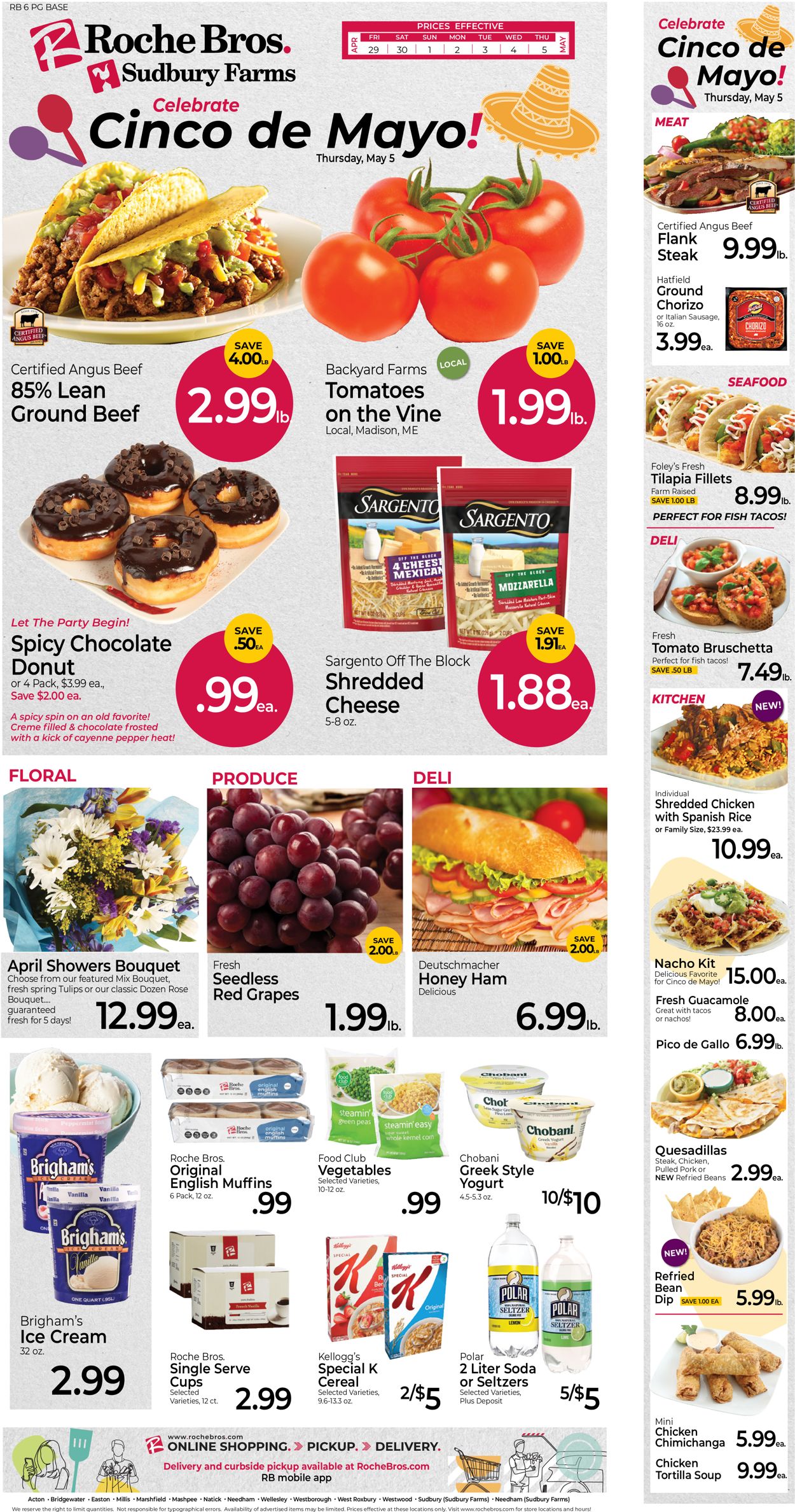 Roche Bros. Supermarkets Ad from 04/29/2022
