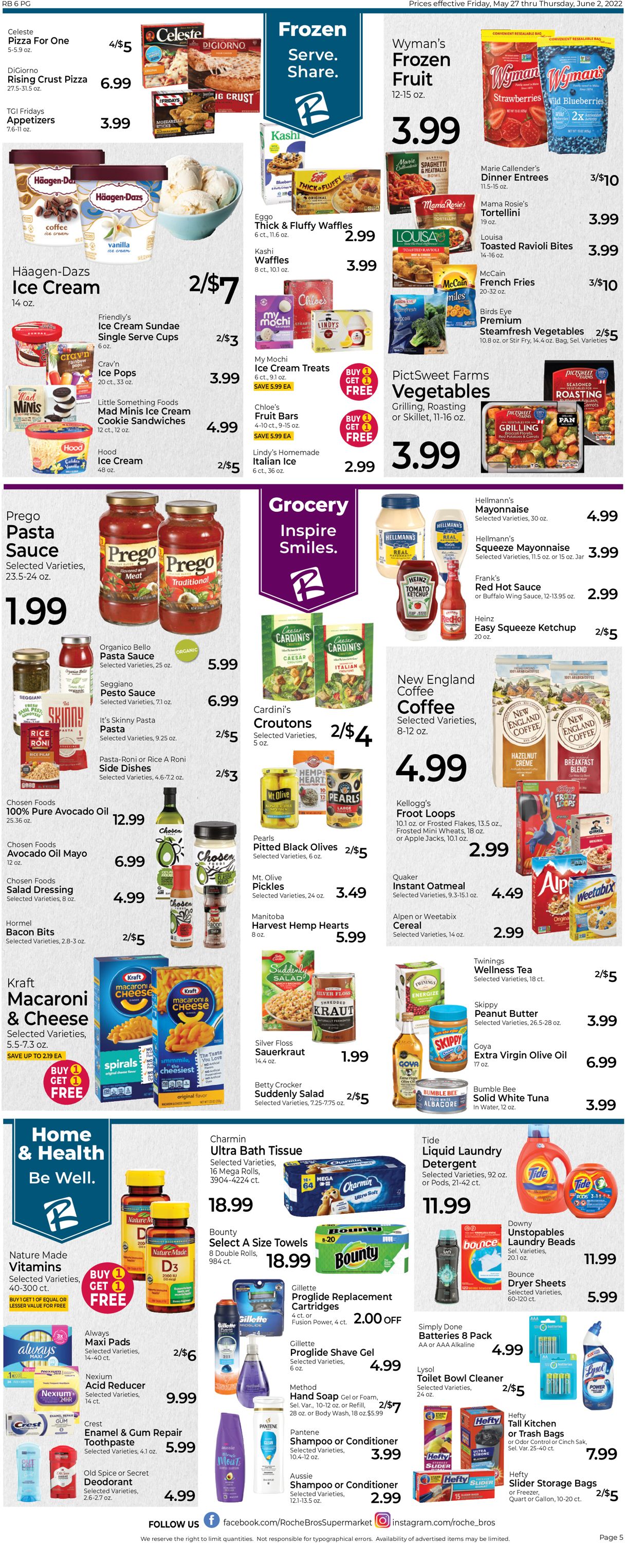 Roche Bros. Supermarkets Ad from 05/27/2022