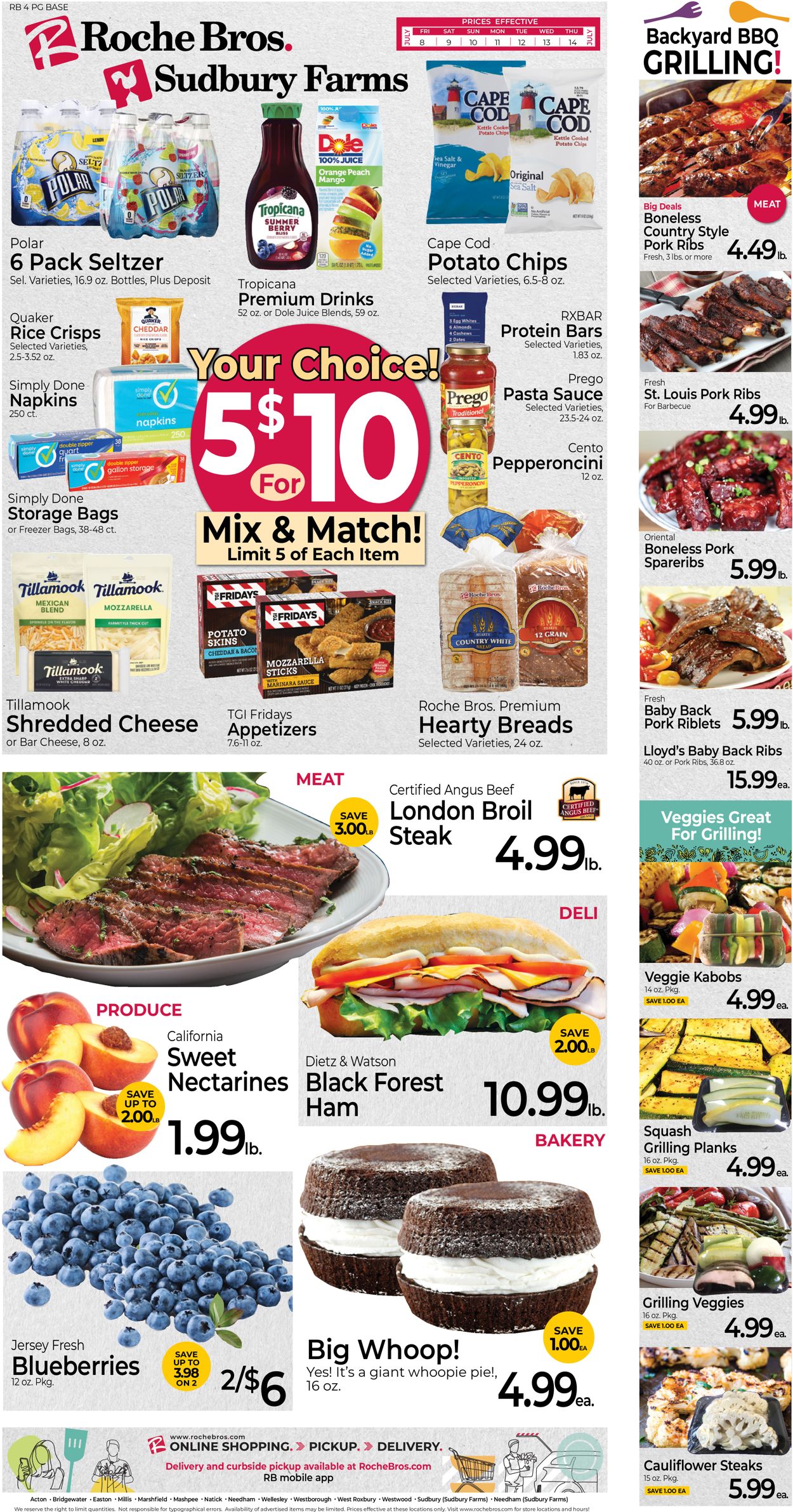 Roche Bros. Supermarkets Ad from 07/08/2022