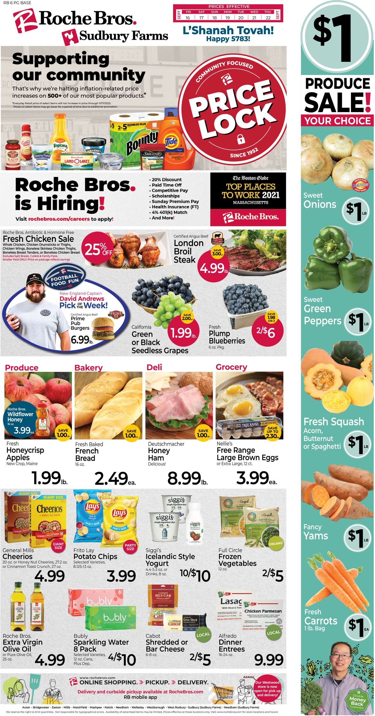 Roche Bros. Supermarkets Ad from 09/16/2022