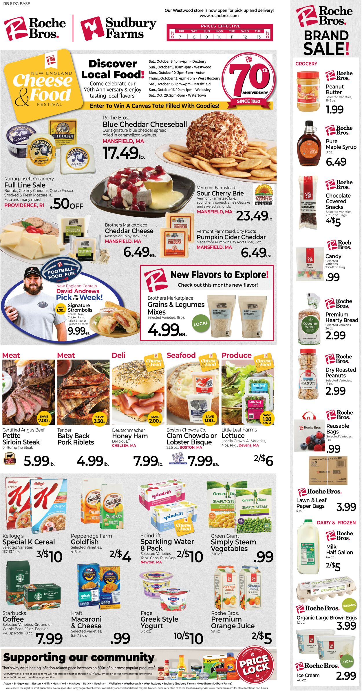 Roche Bros. Supermarkets Ad from 10/07/2022