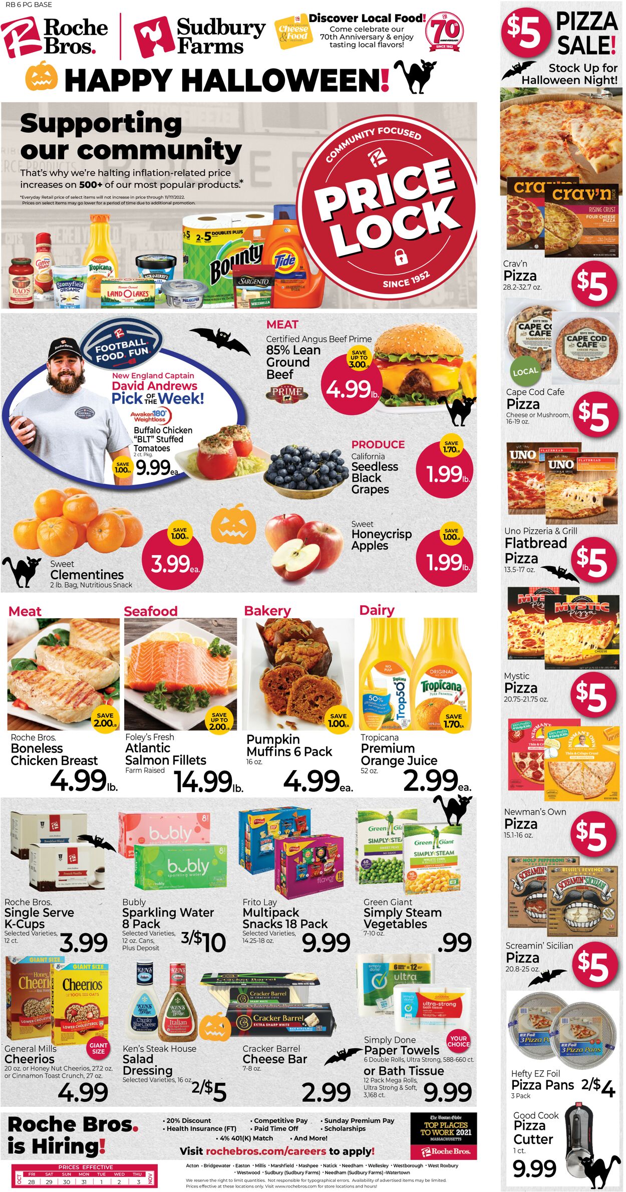 Roche Bros. Supermarkets Ad from 10/28/2022