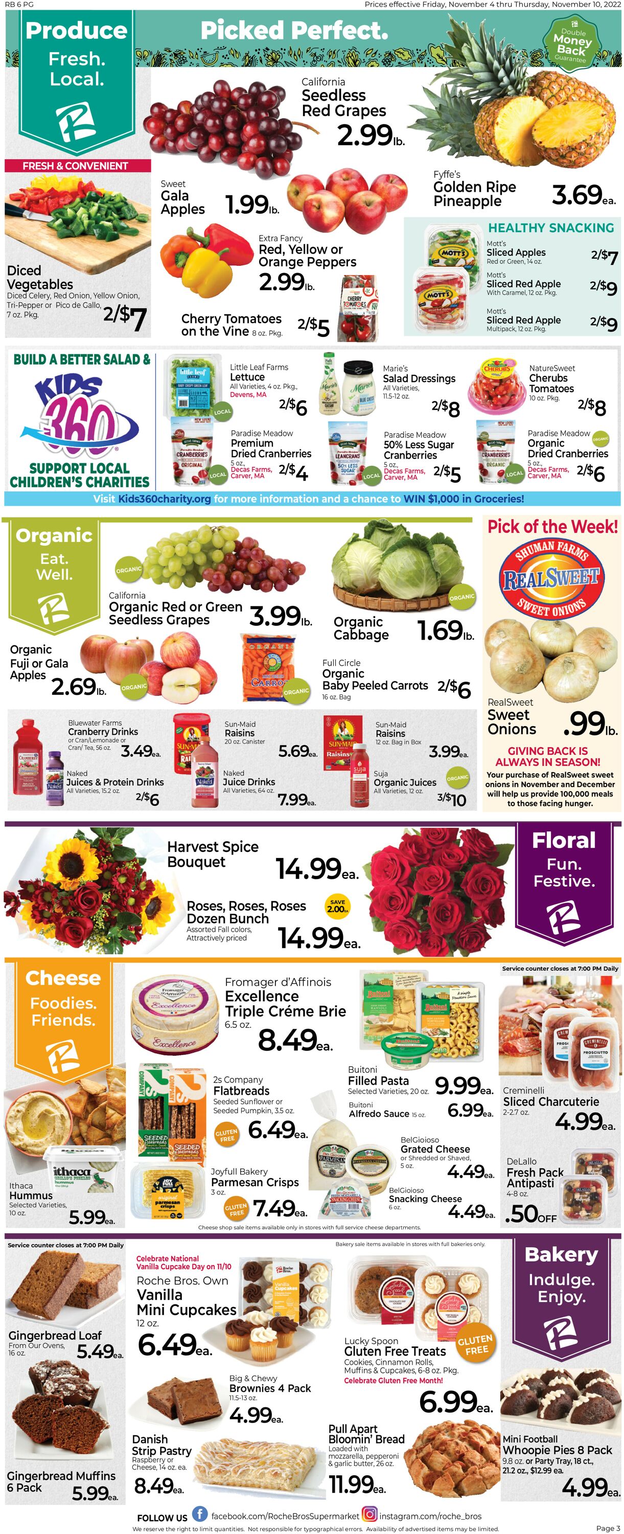 Roche Bros. Supermarkets Ad from 11/04/2022