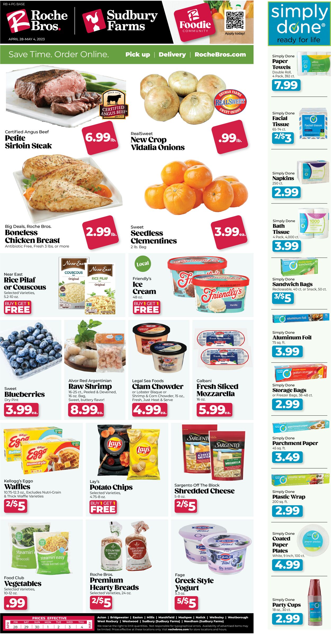 Roche Bros. Supermarkets Ad from 04/28/2023