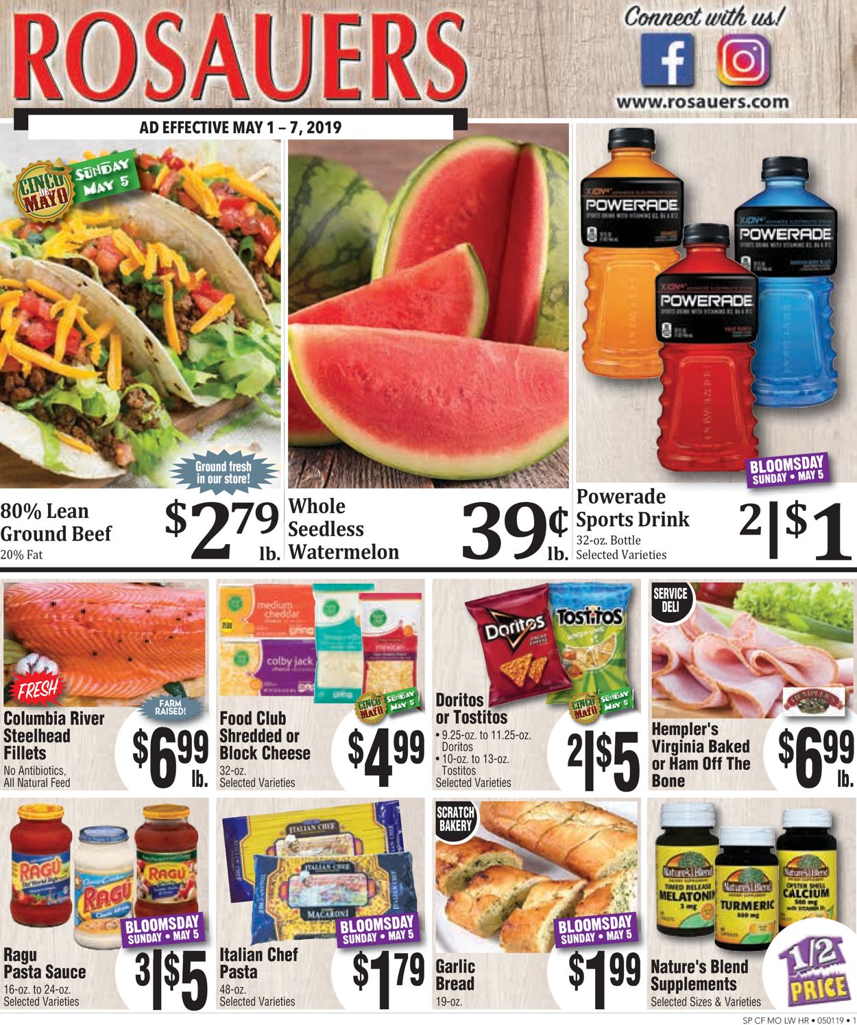 Rosauers Ad from 05/01/2019