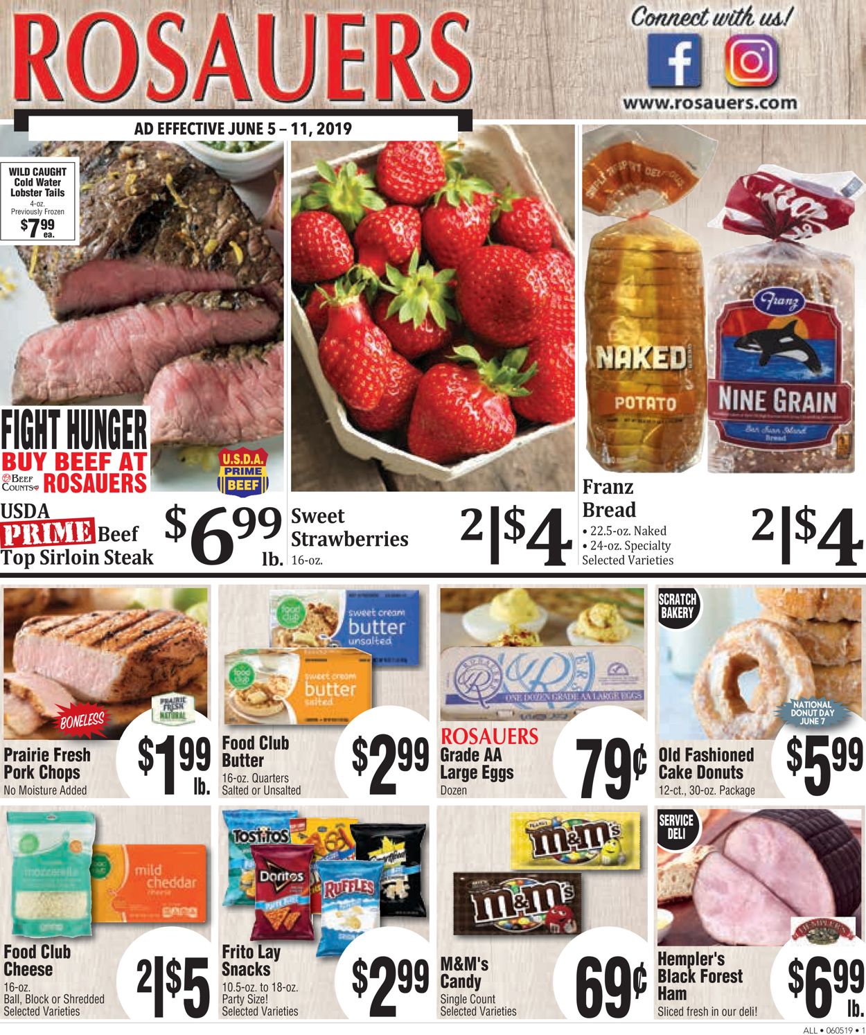 Rosauers Ad from 06/05/2019