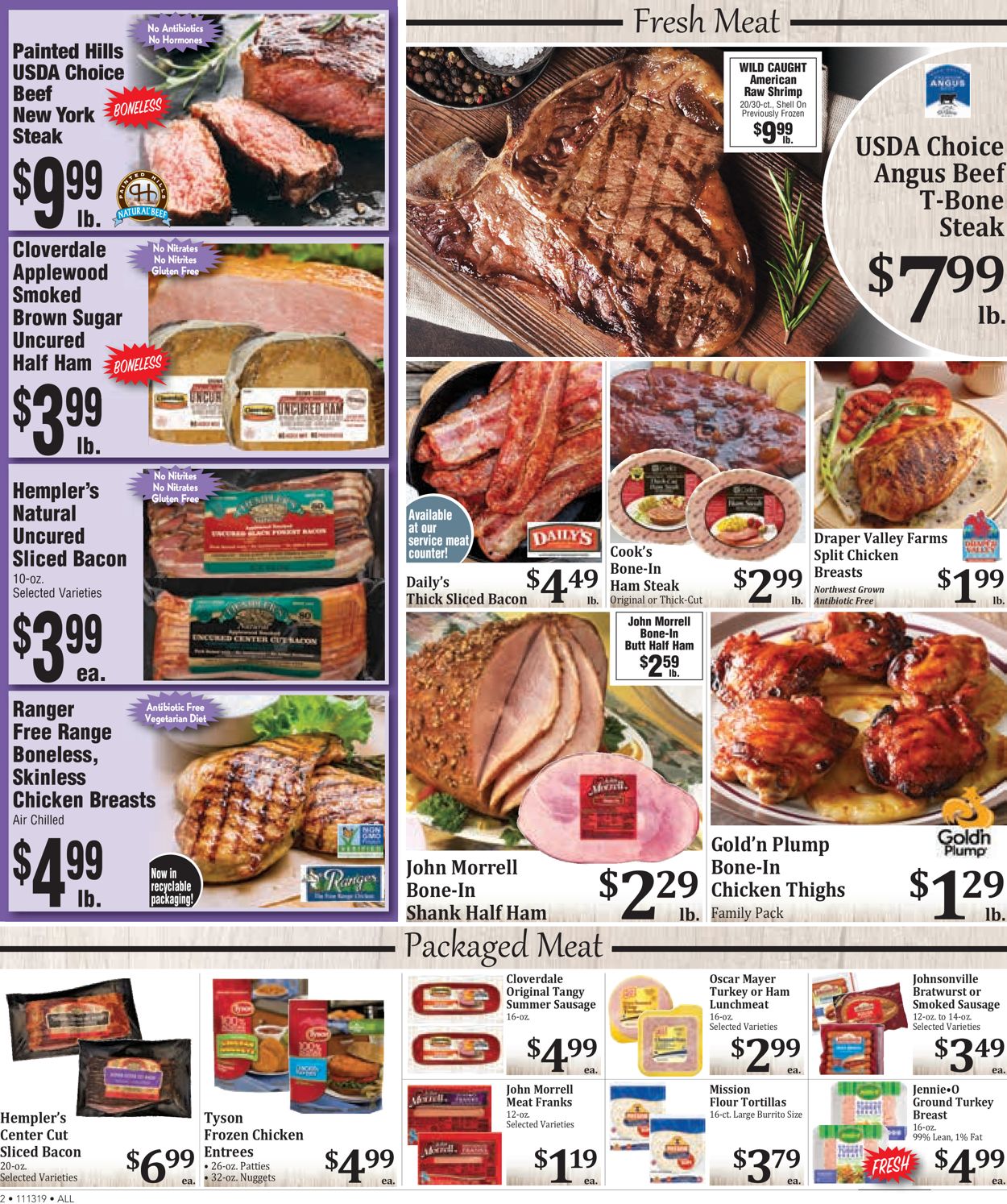 Rosauers Ad from 11/21/2019