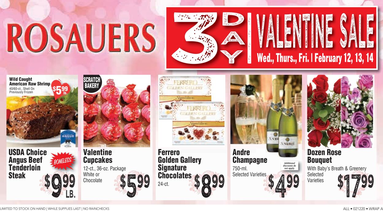 Rosauers Ad from 02/12/2020