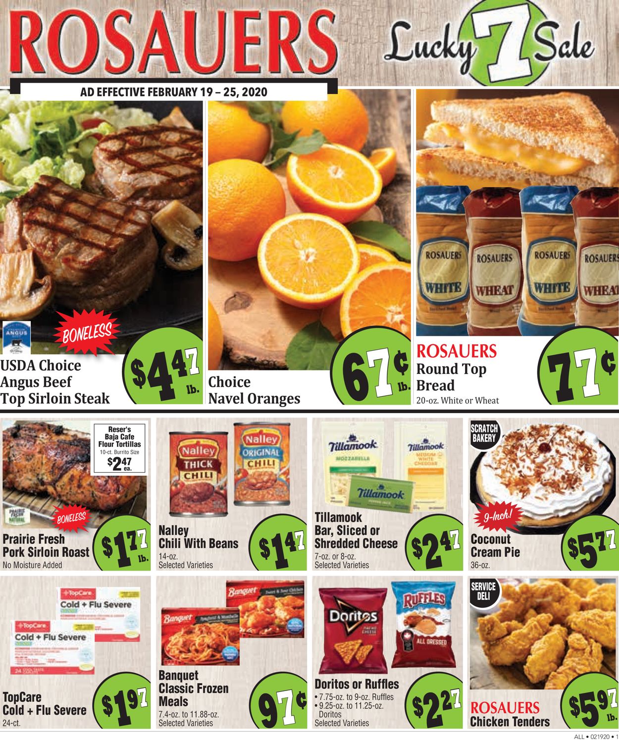 Rosauers Ad from 02/19/2020
