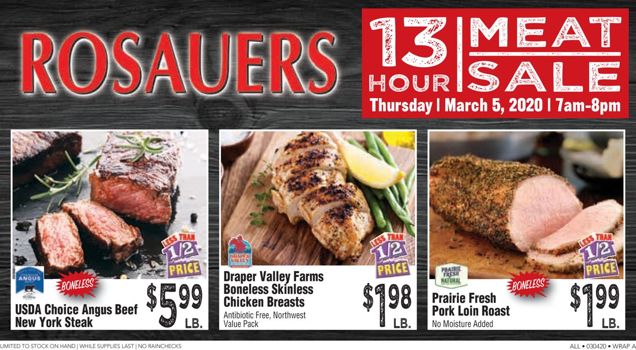 Rosauers Ad from 03/04/2020