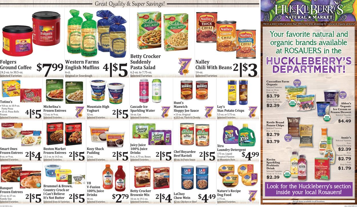 Rosauers Ad from 06/18/2020