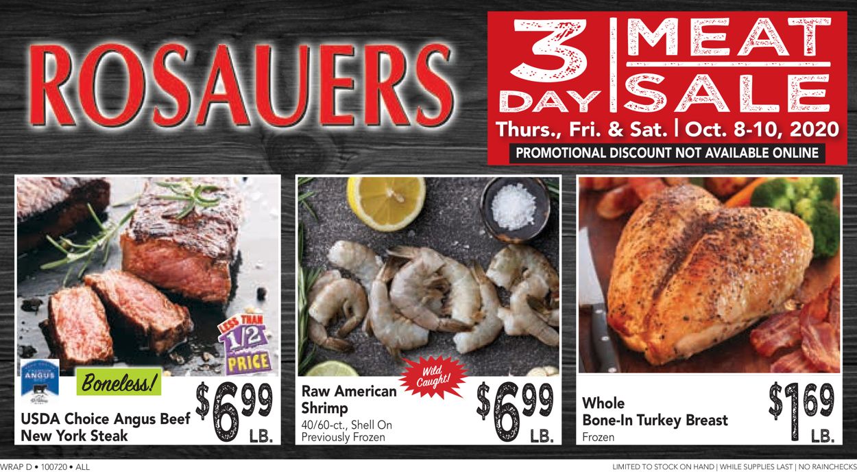 Rosauers Ad from 10/08/2020