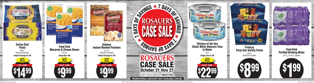 Rosauers Ad from 10/21/2020
