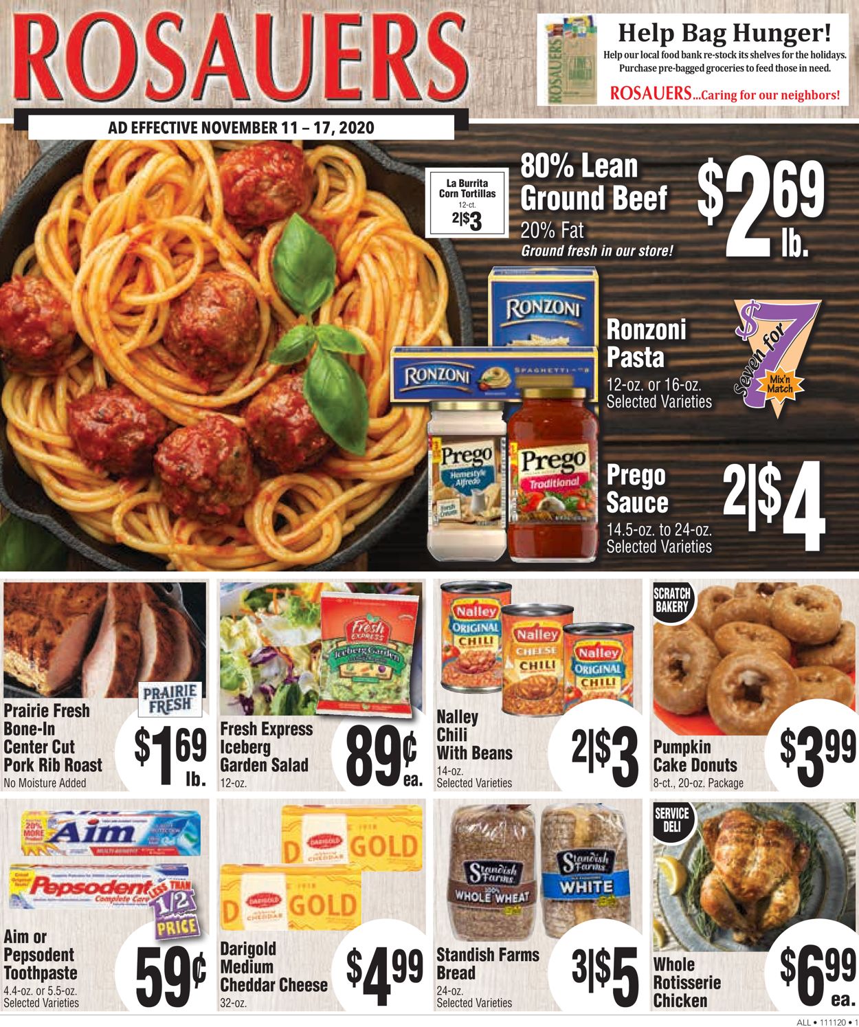 Rosauers Ad from 11/11/2020