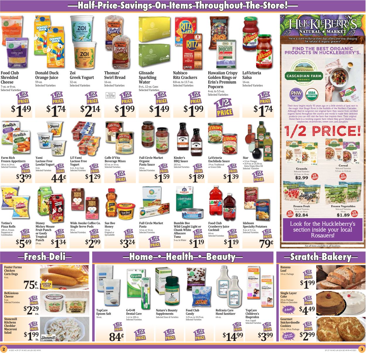 Rosauers Ad from 01/20/2021