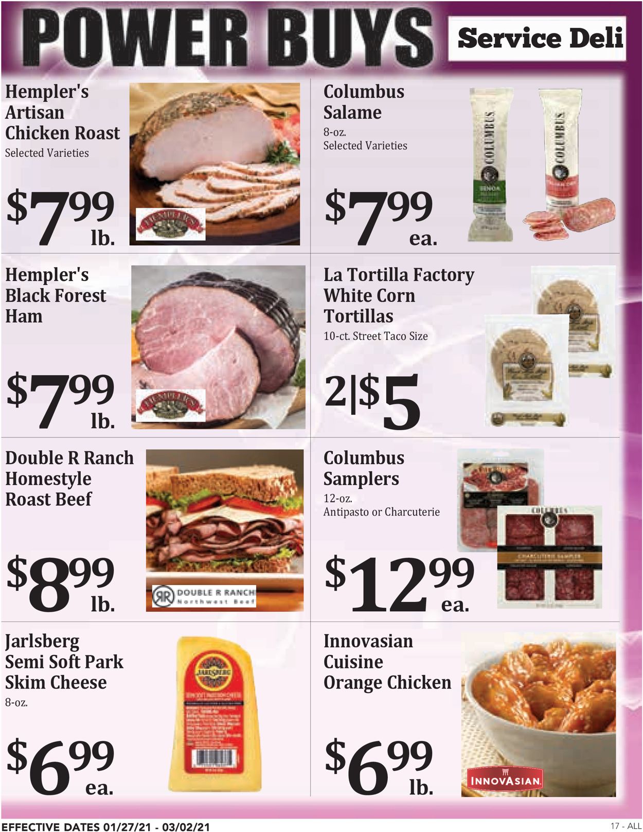 Rosauers Ad from 01/27/2021