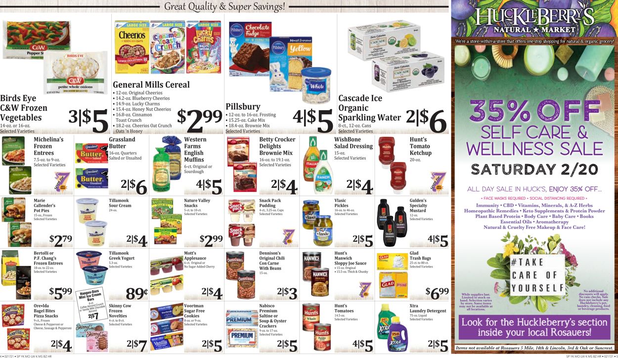 Rosauers Ad from 02/17/2021
