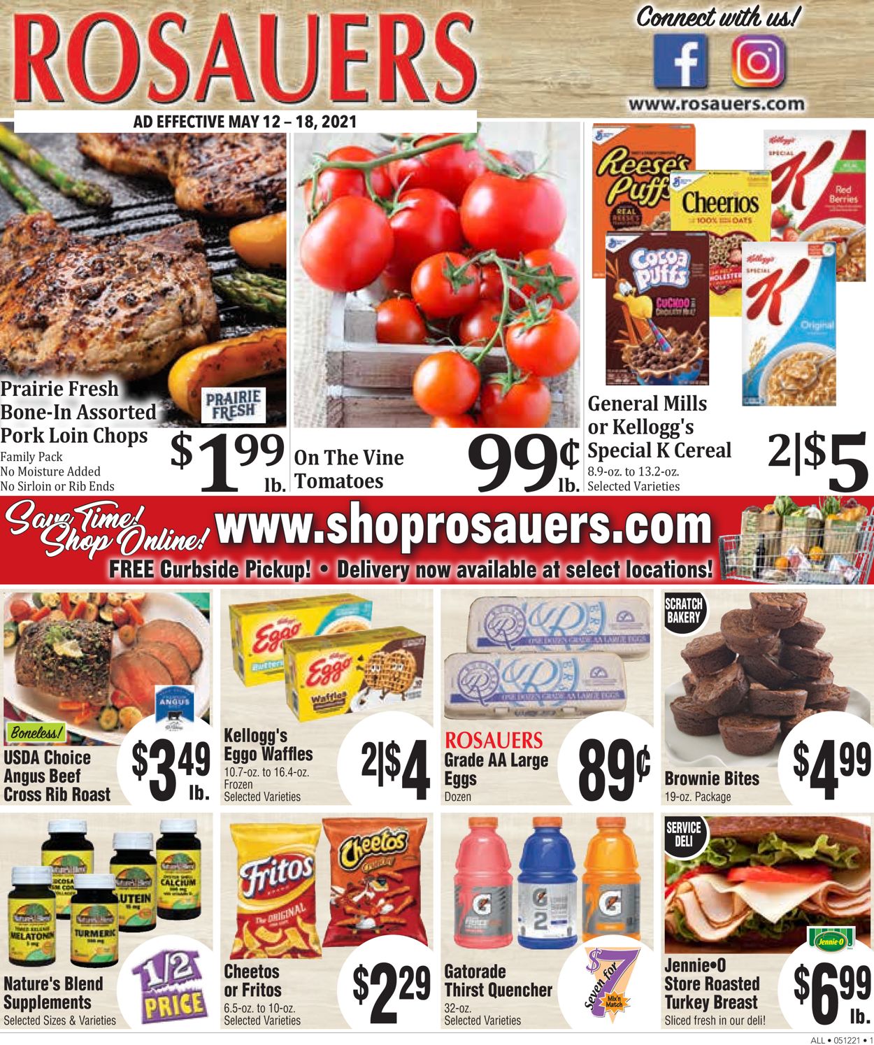 Rosauers Ad from 05/12/2021