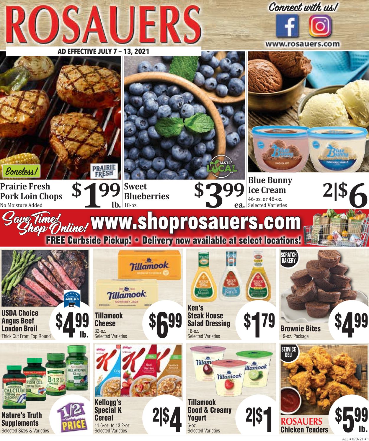 Rosauers Ad from 07/07/2021