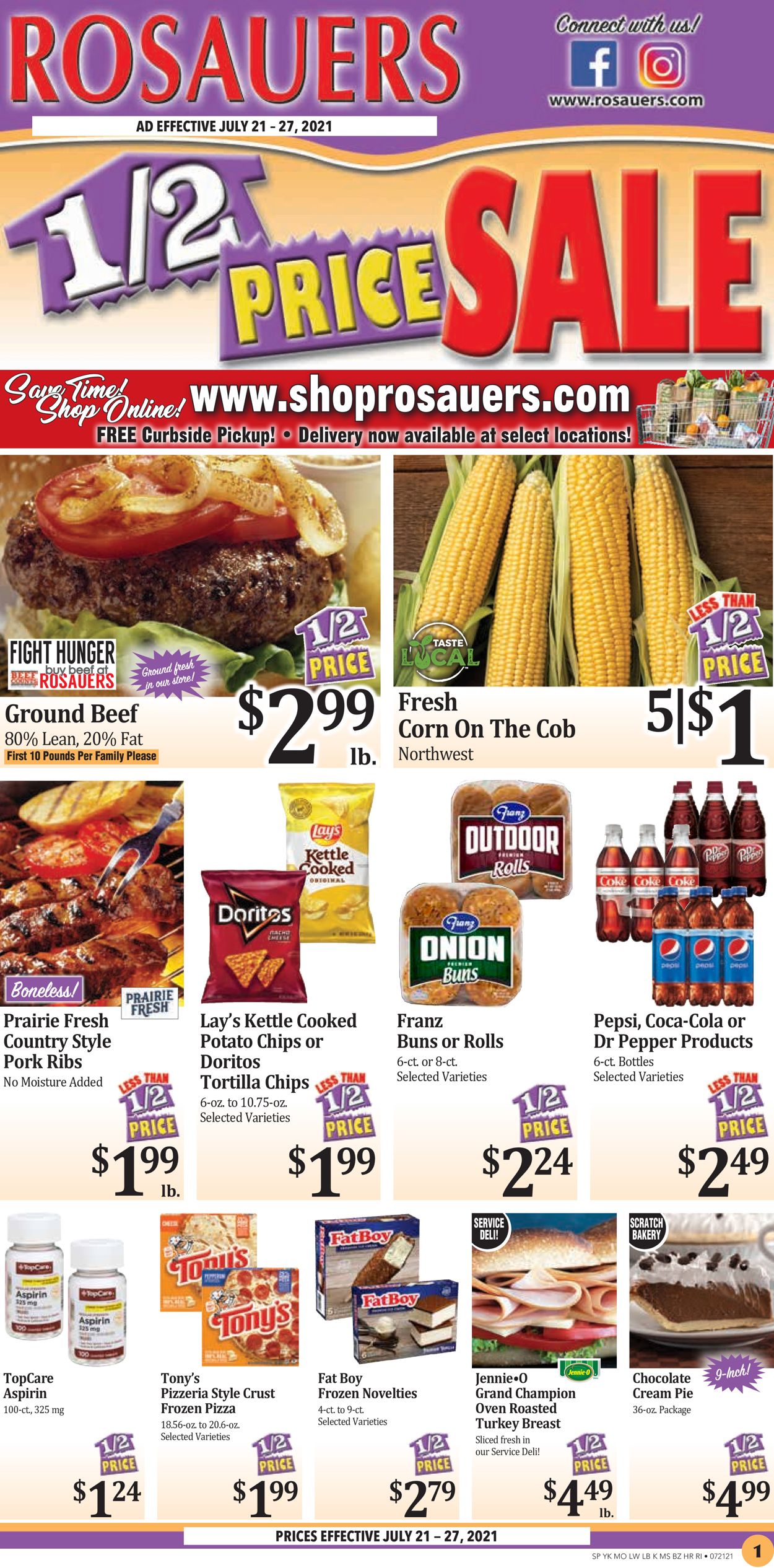 Rosauers Ad from 07/21/2021