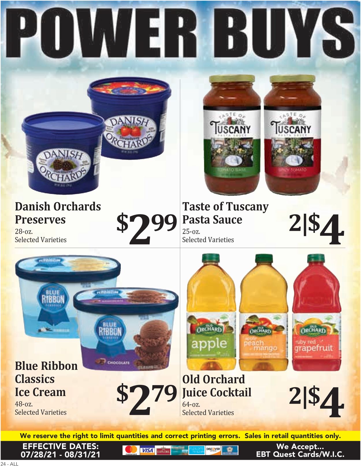 Rosauers Ad from 07/28/2021