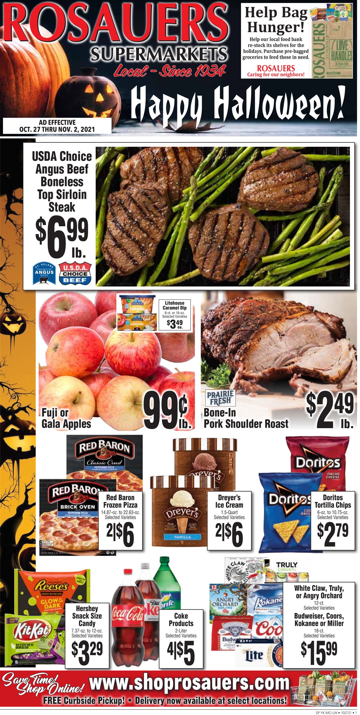 Rosauers Ad from 10/27/2021