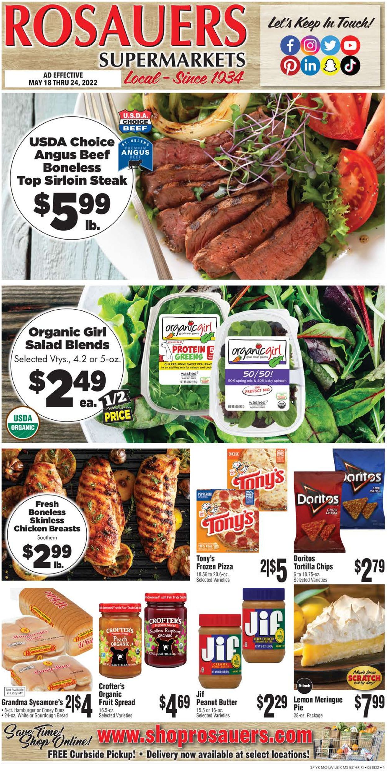Rosauers Ad from 05/18/2022