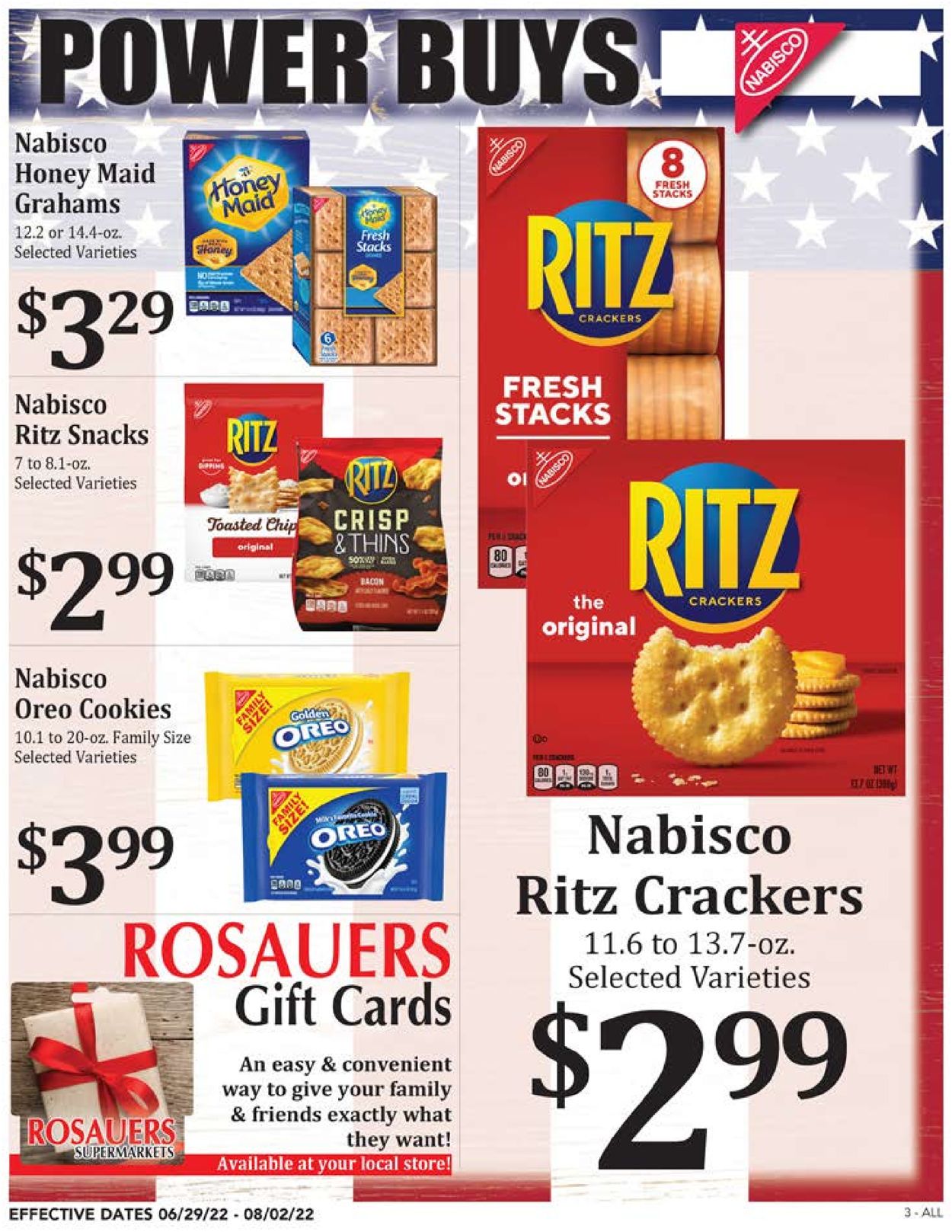 Rosauers Ad from 06/29/2022