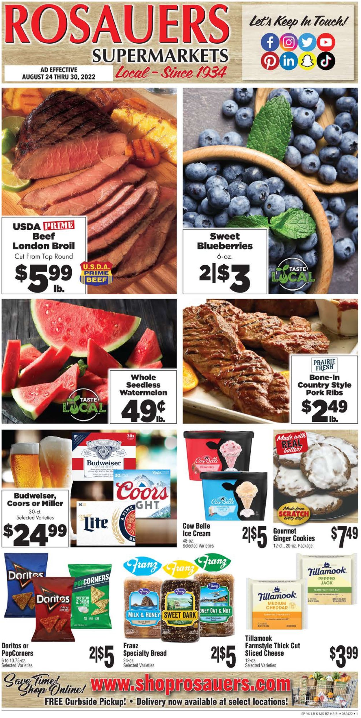 Rosauers Ad from 08/24/2022