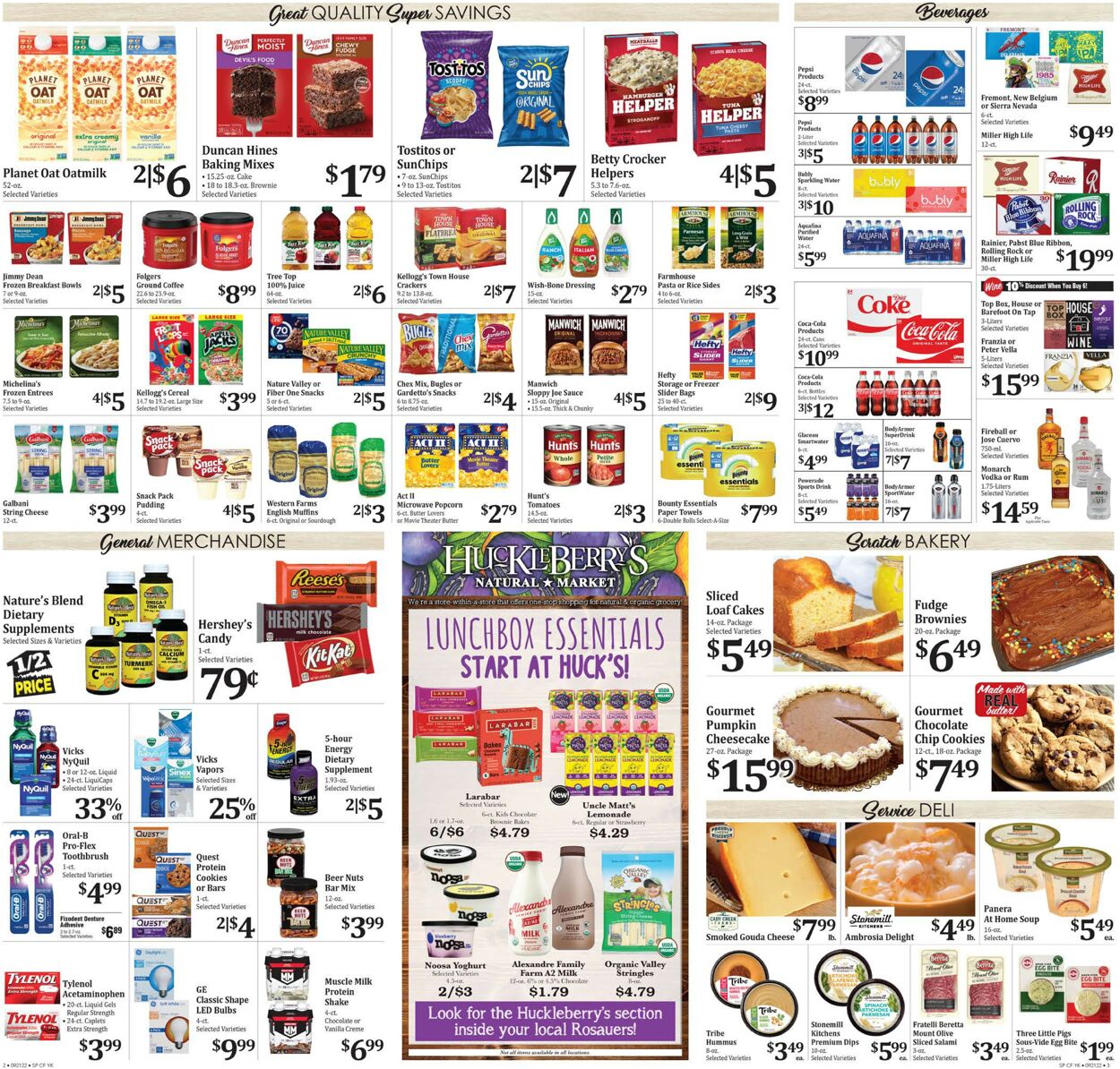 Rosauers Ad from 09/21/2022
