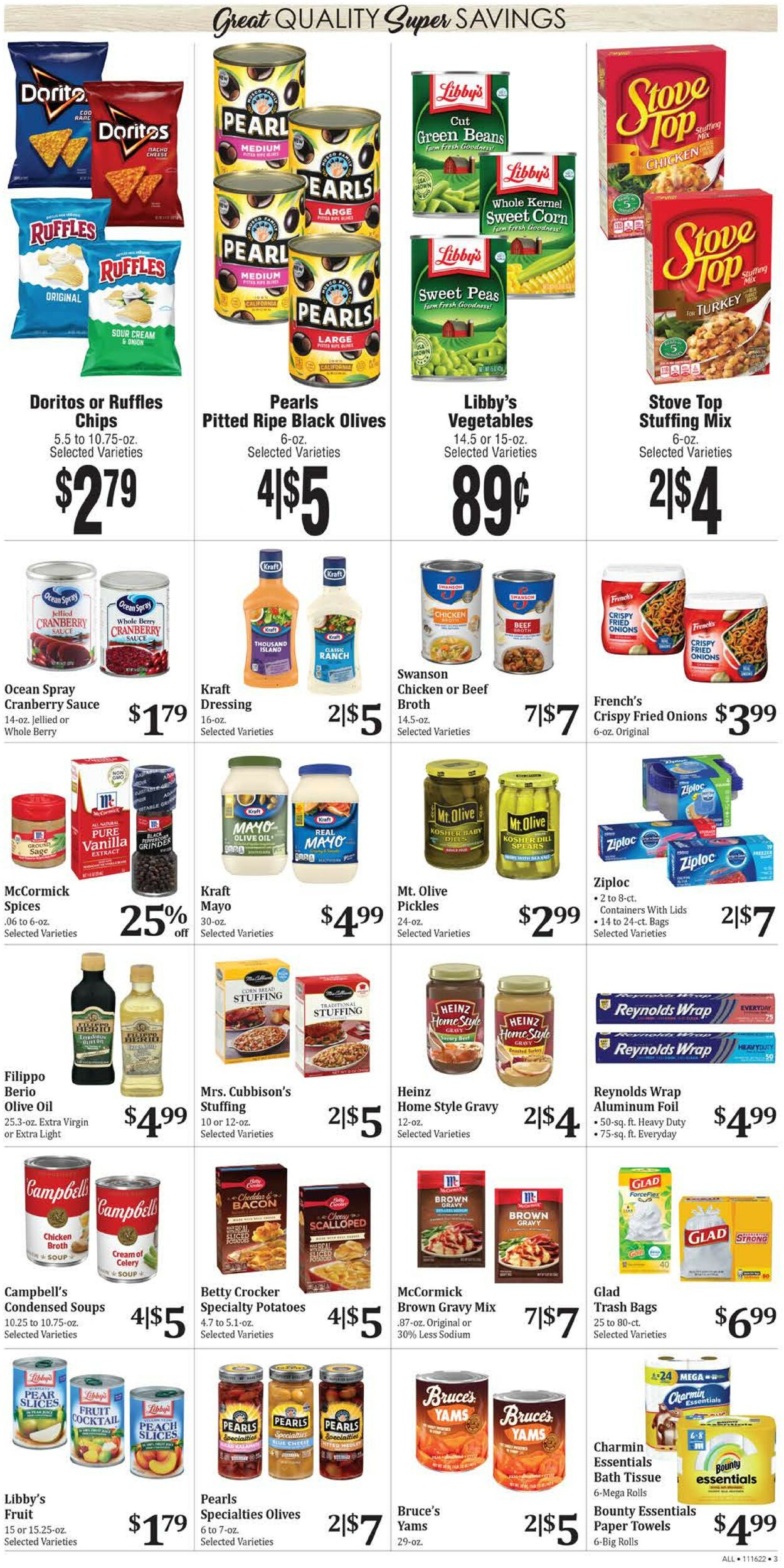 Rosauers Ad from 11/16/2022
