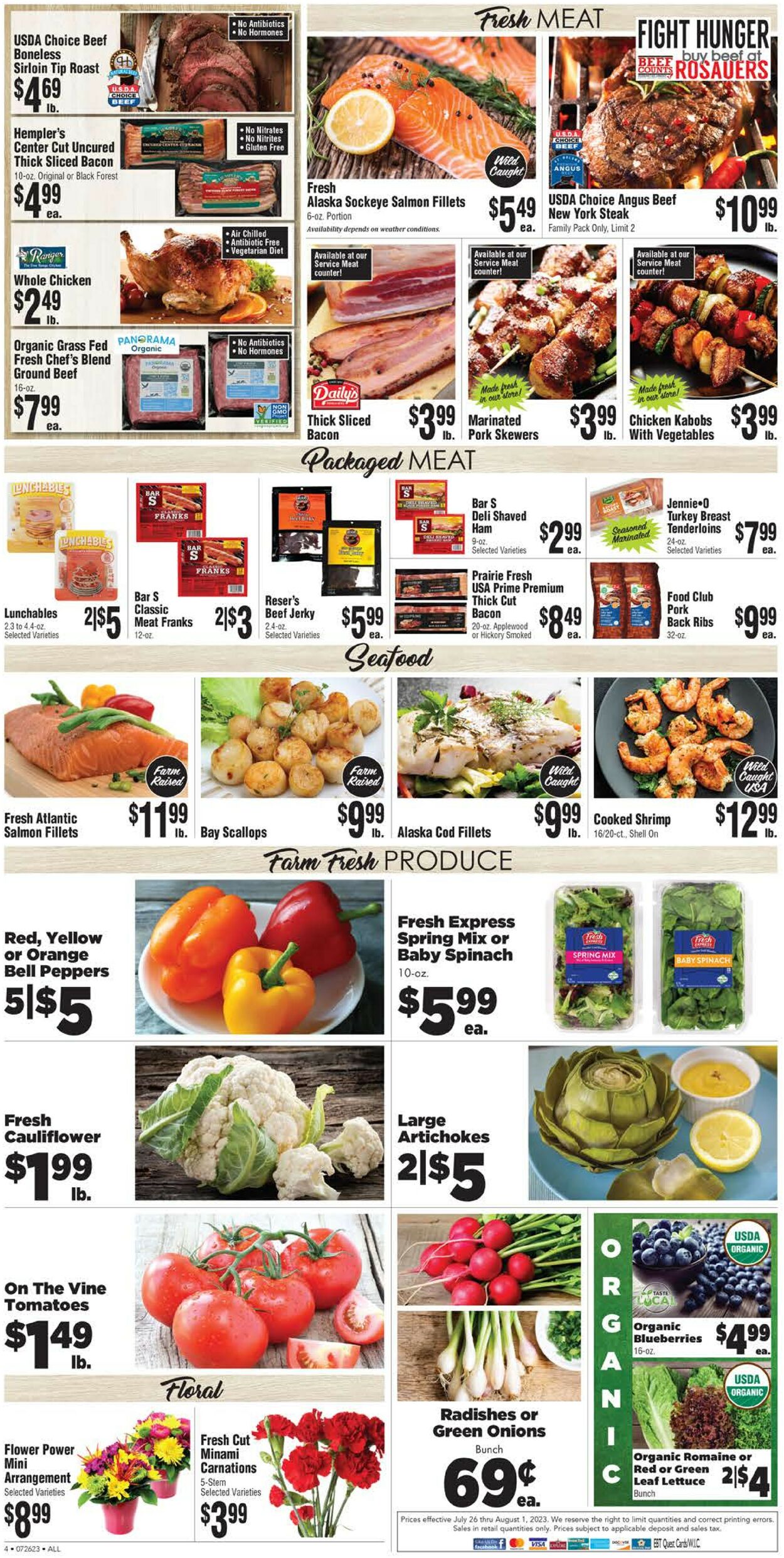 Rosauers Ad from 07/26/2023