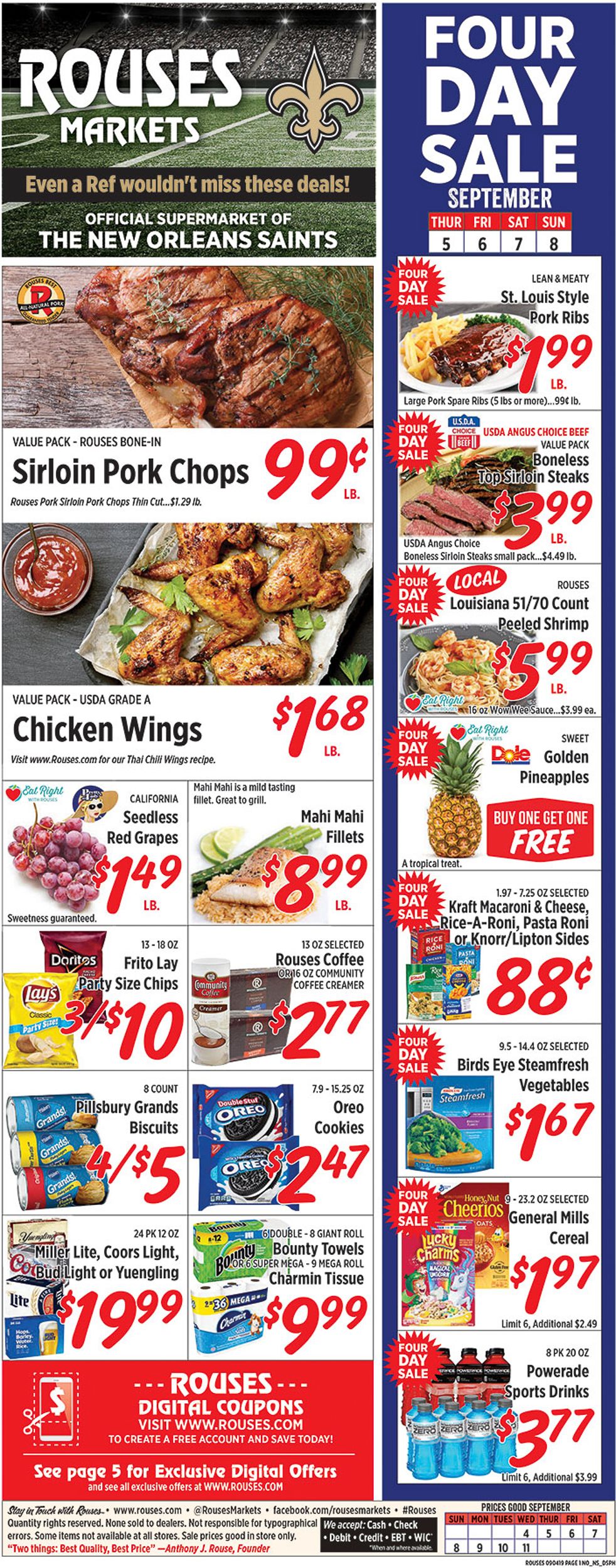 Rouses Ad from 09/04/2019