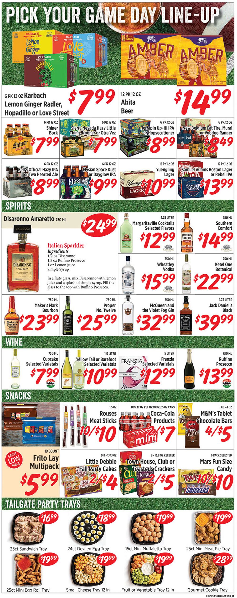 Rouses Ad from 09/04/2019