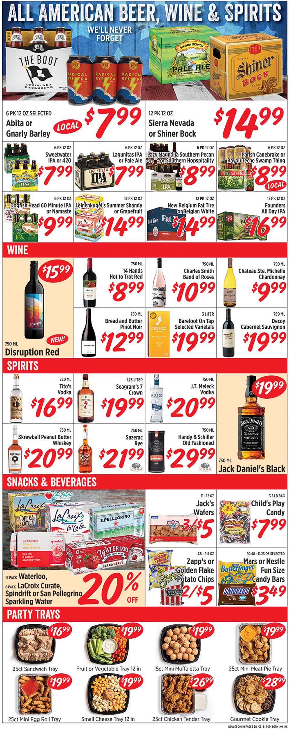 Rouses Ad from 09/11/2019