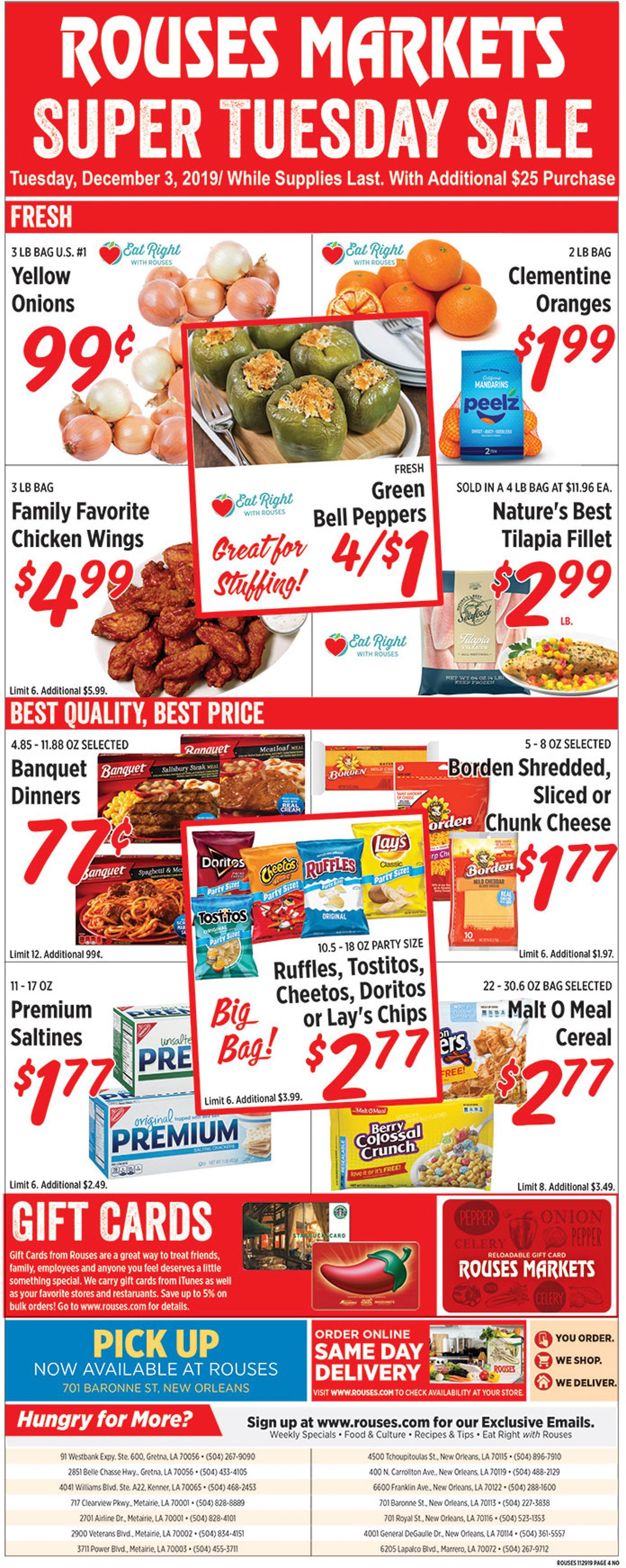 Rouses Ad from 12/03/2019