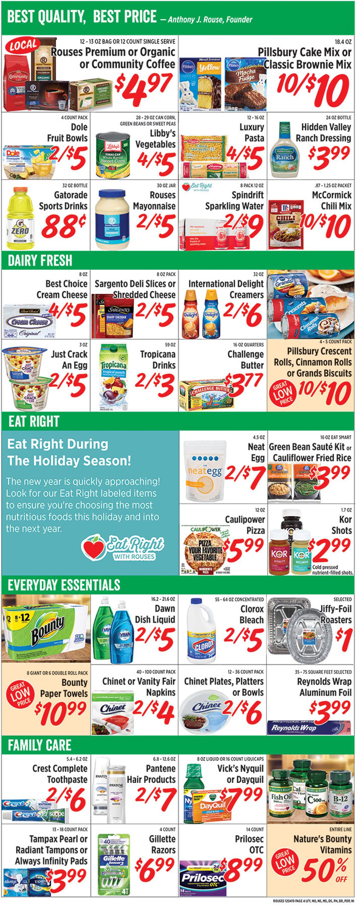 Rouses Ad from 12/04/2019