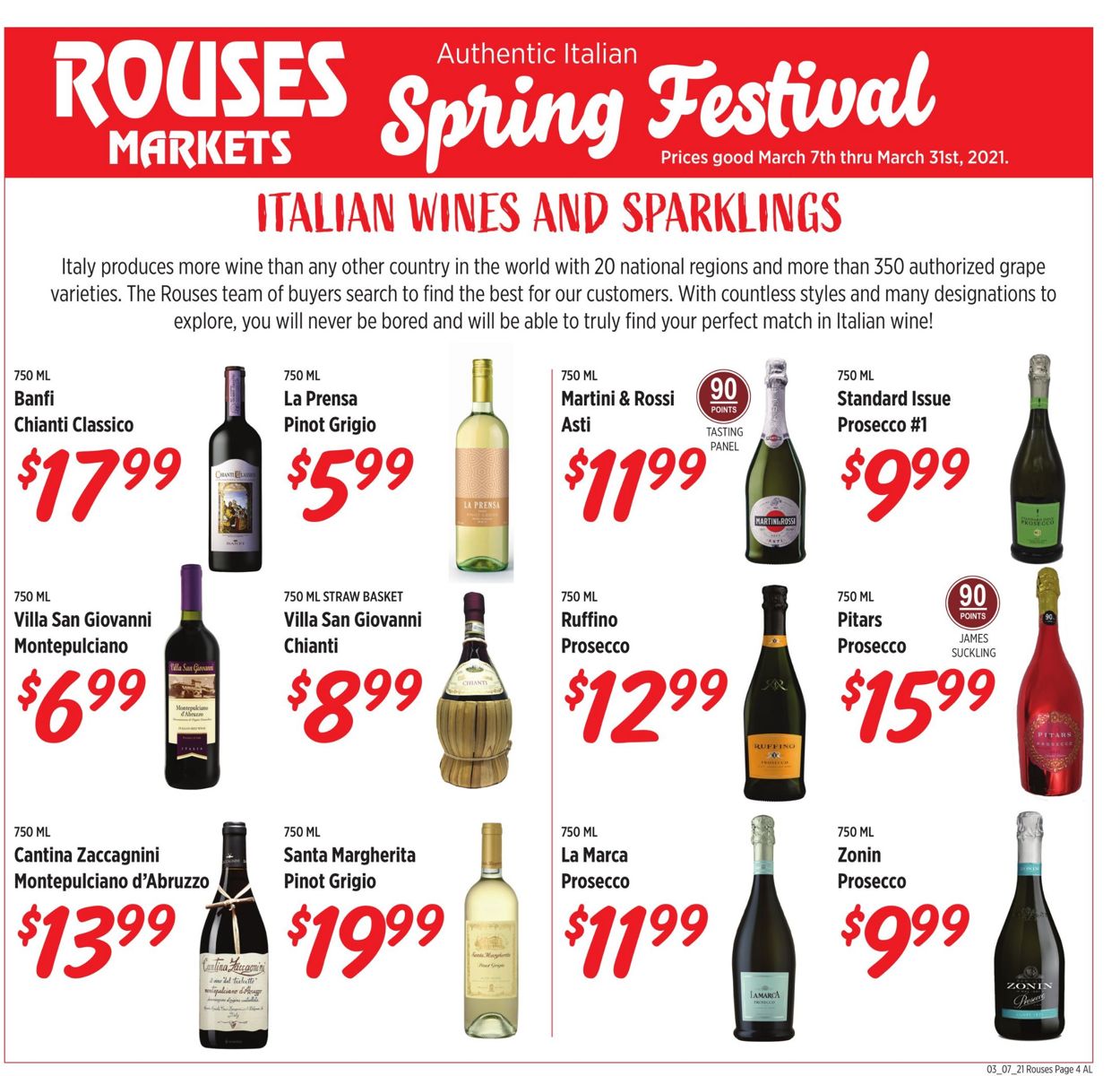 Rouses Ad from 03/07/2021