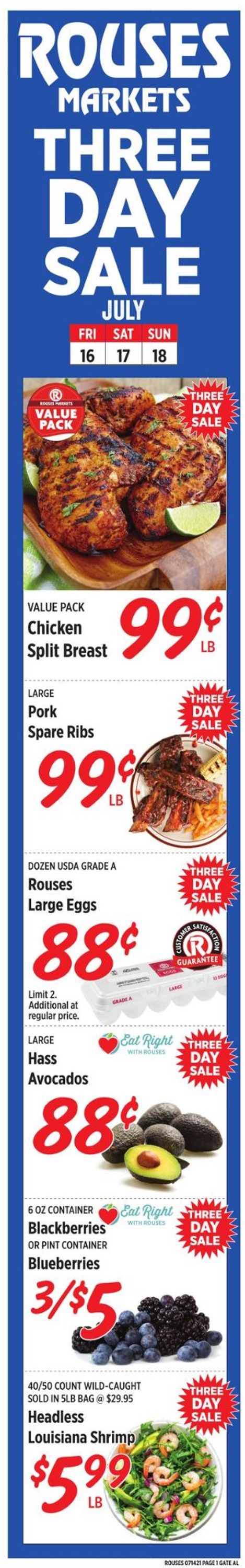 Rouses Ad from 07/14/2021