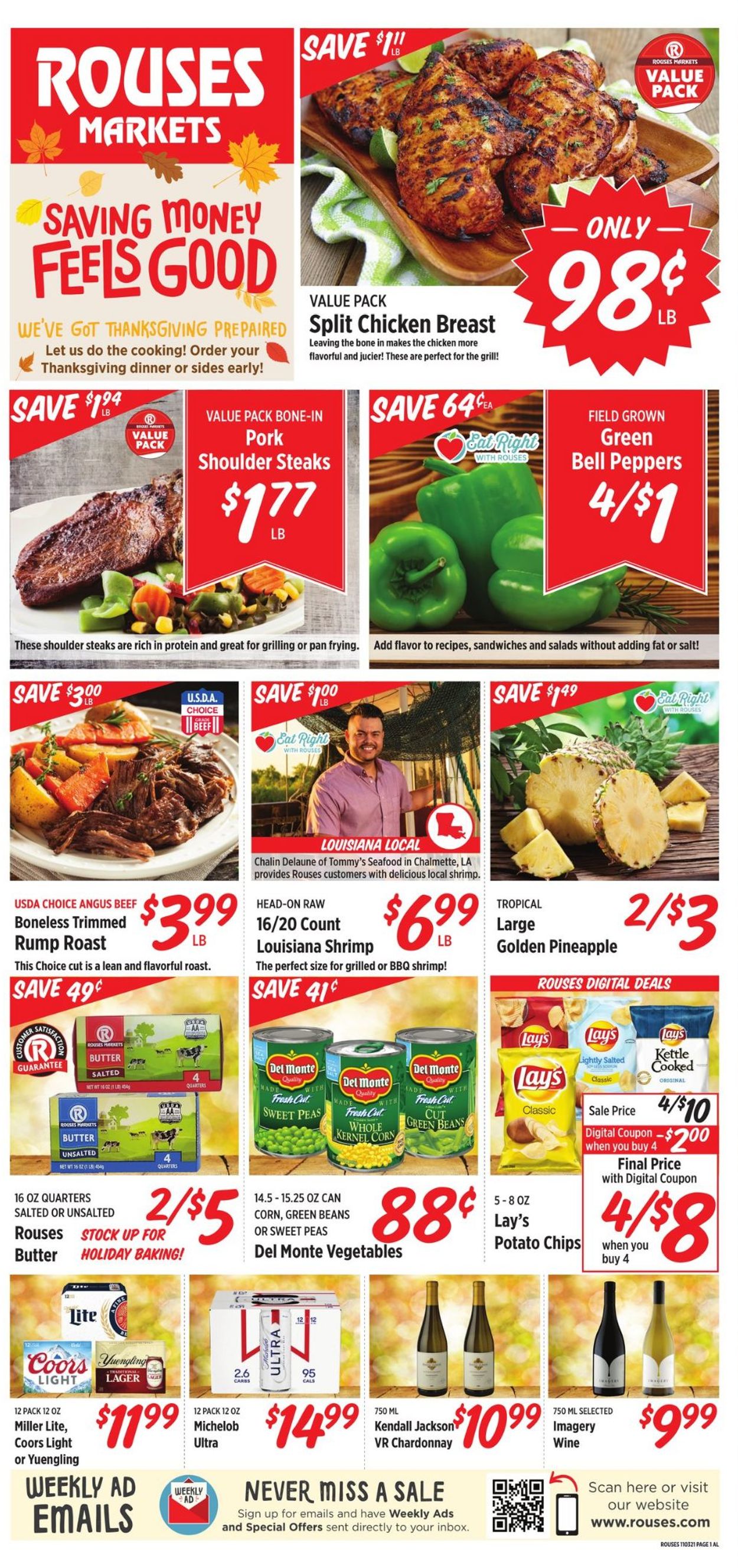 Rouses Ad from 11/03/2021