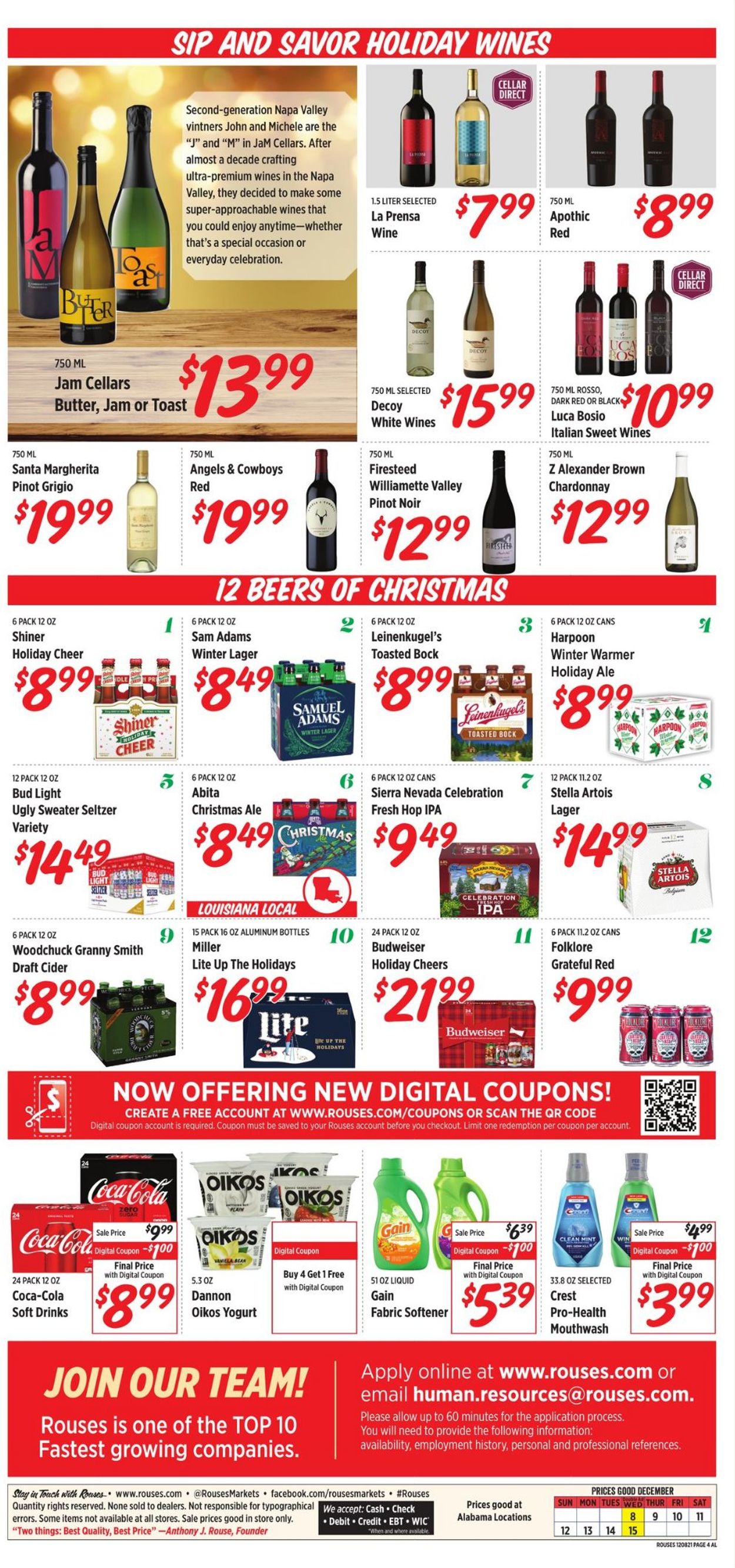 Rouses Ad from 12/08/2021