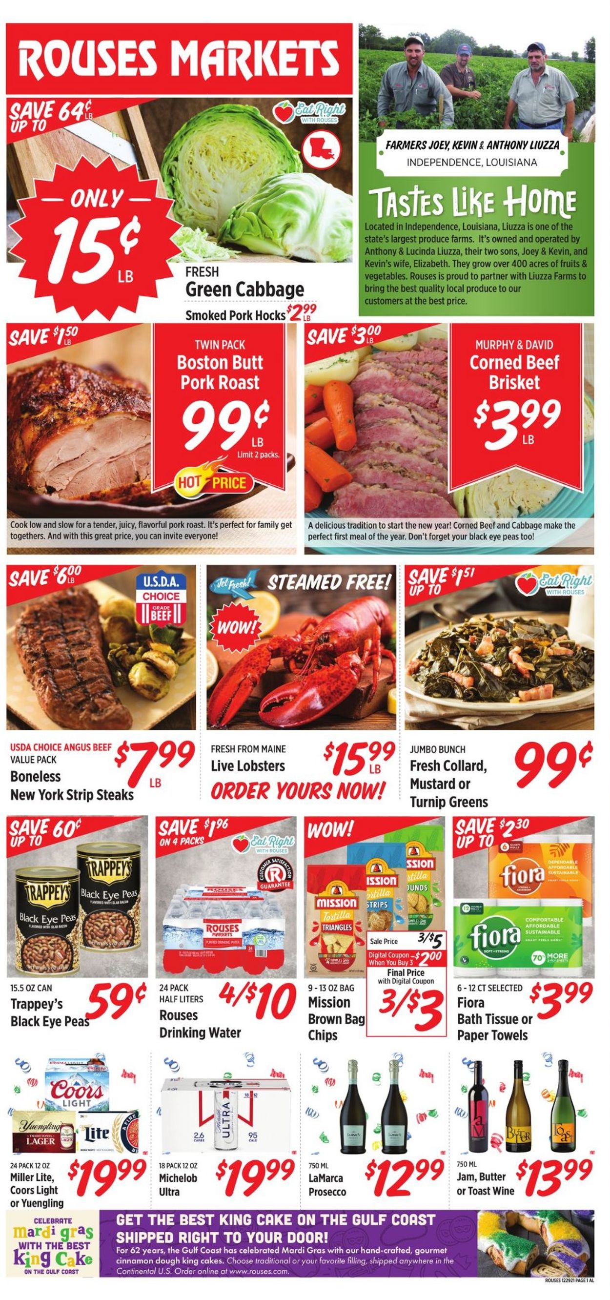 Rouses Ad from 12/29/2021