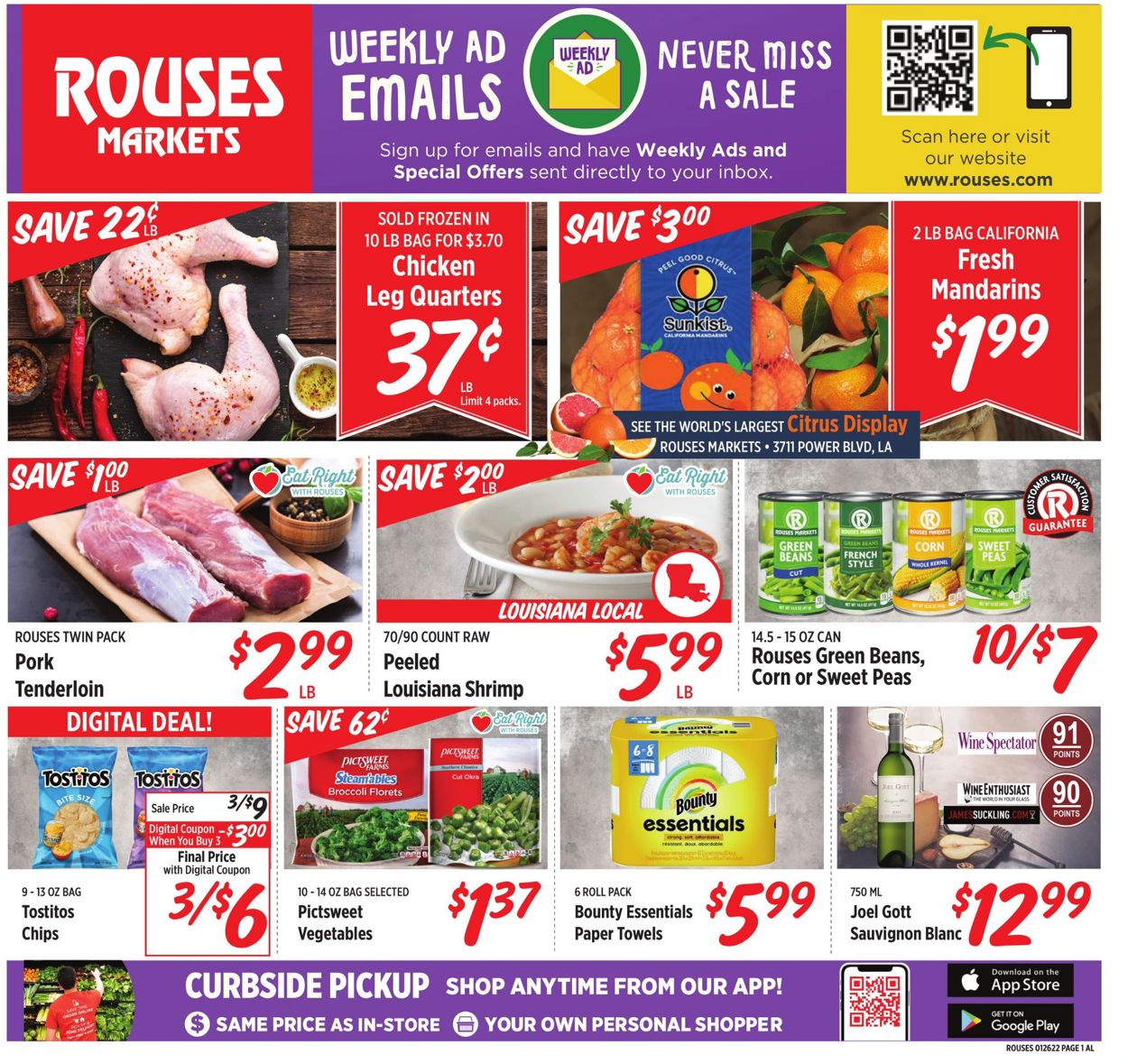 Rouses Ad from 01/26/2022