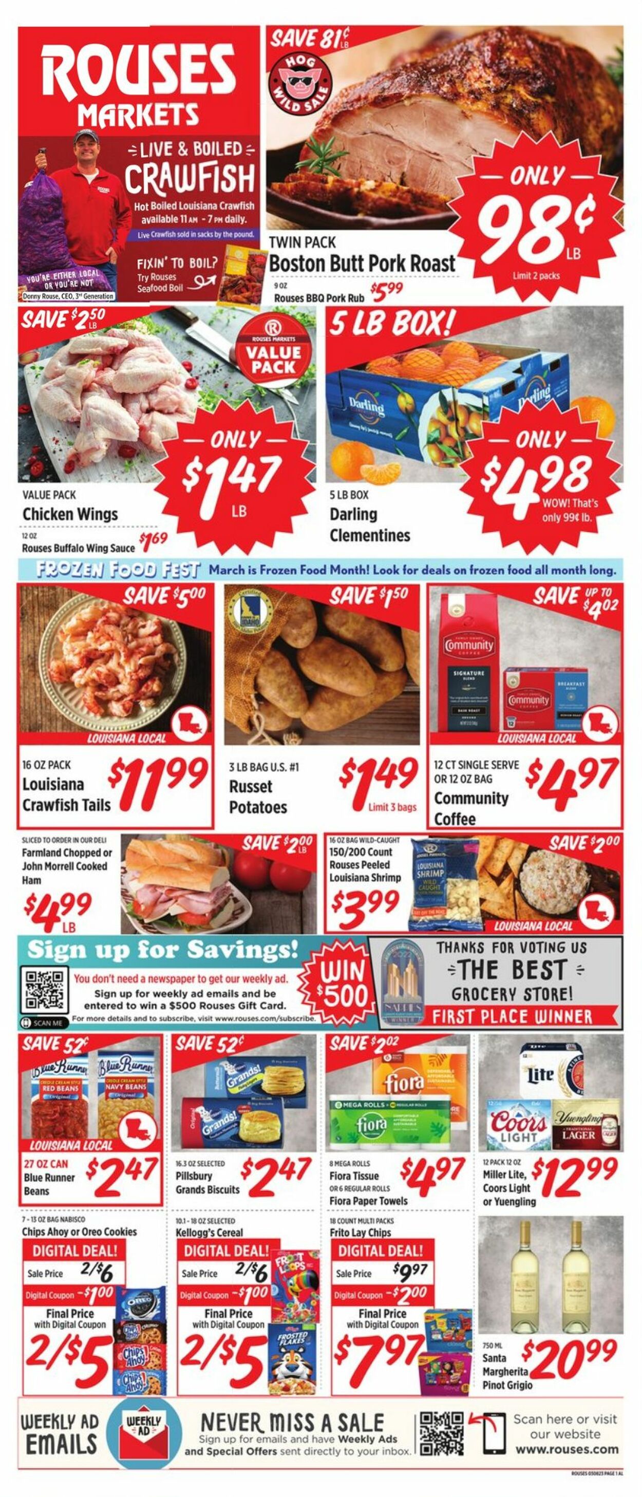 Rouses Ad from 03/08/2023