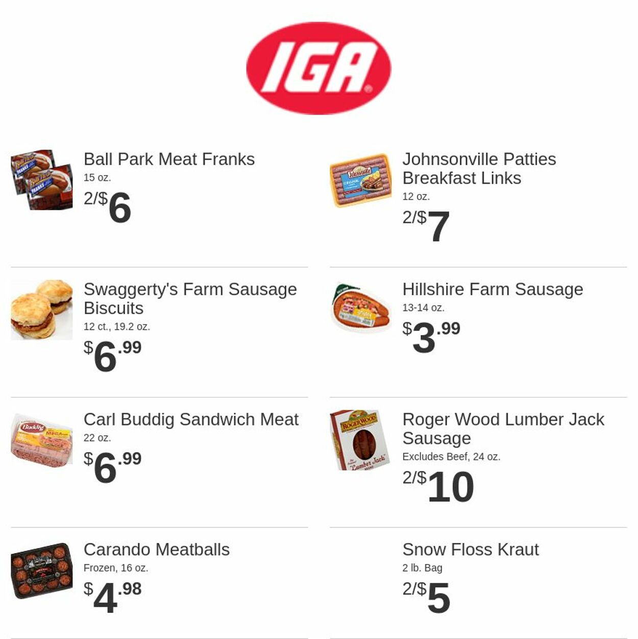 Rowe's IGA Supermarkets Ad from 10/05/2022
