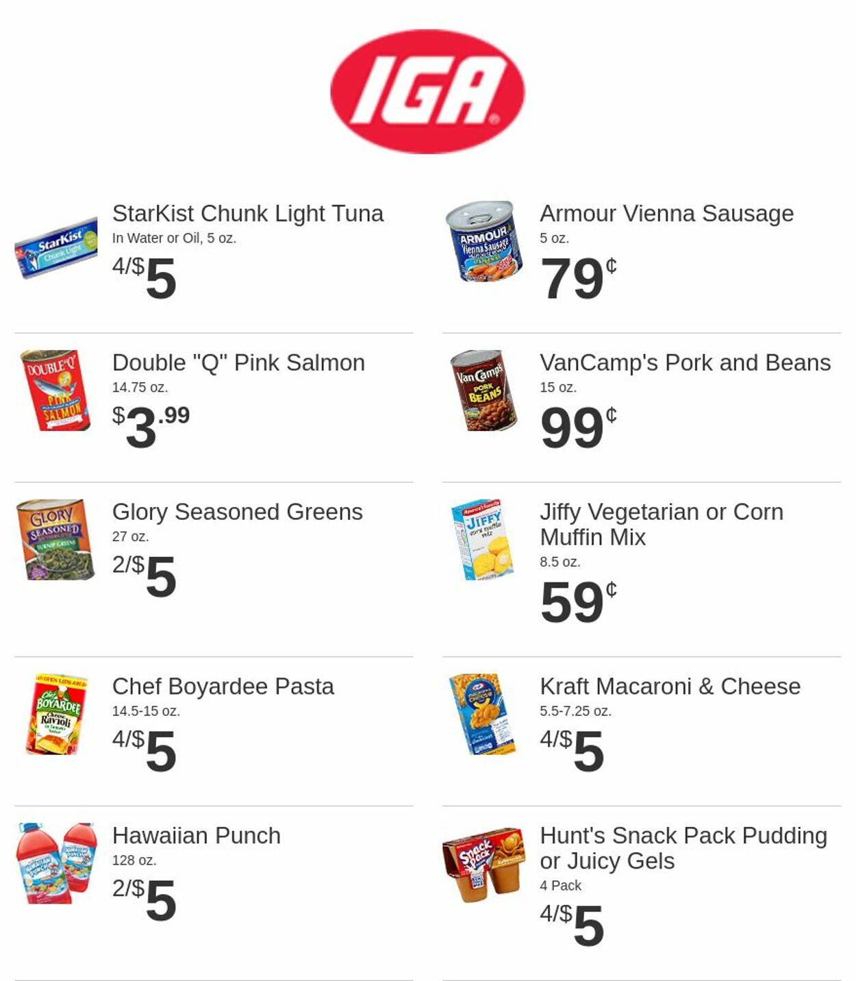 Rowe's IGA Supermarkets Ad from 10/05/2022