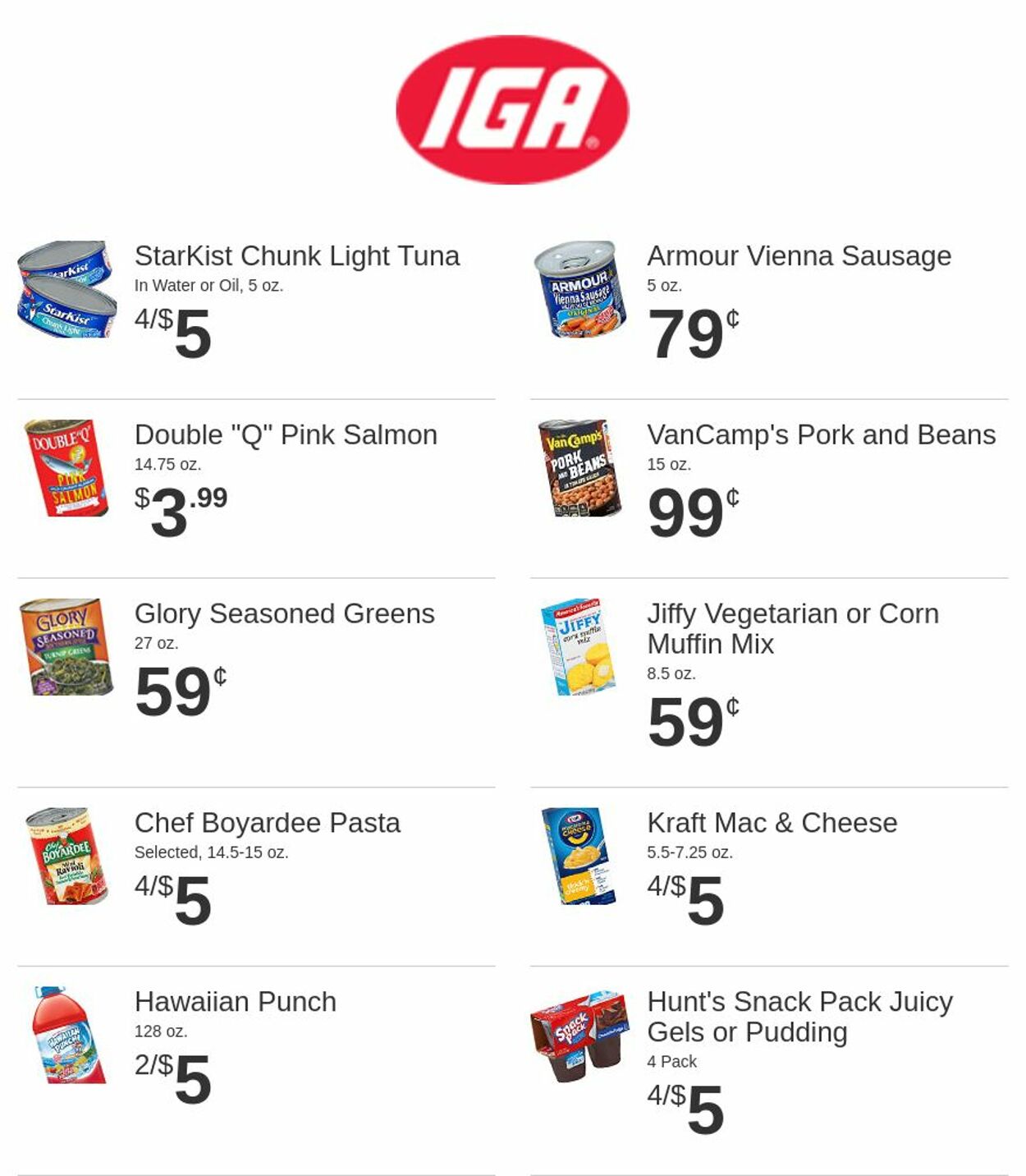 Rowe's IGA Supermarkets Ad from 10/12/2022