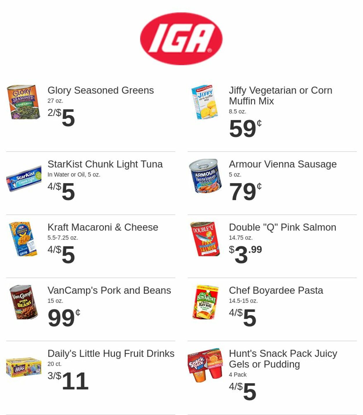 Rowe's IGA Supermarkets Ad from 11/09/2022